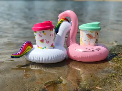 Produktbild von Coffee to go Becher Flamingo Relax 400ml
