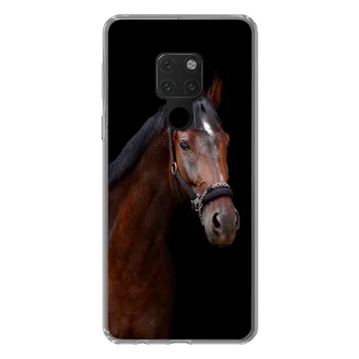 Produktbild von MuchoWow® Handyhülle Schutzhülle Hülle für Huawei P40 Lite Pferd - Tiere - Braun Silikon Softcase Handy Hülle - Handy