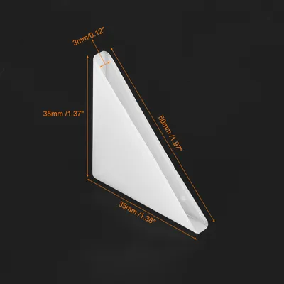 Produktbild von Eckenschutz Kantenschutz 3x50 Dreiecksform Glas-Eckschš¹tzer Kissen 20 Stš¹ck Kunststoffeckschš¹tzer fš¹r Eckschutz von Glas, Spiegel, Fliesen, Wei?