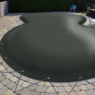 Produktbild von Aufblasbare Poolabdeckung Achtformpool 470 x 300 cm I Achtform 4,7 x 3 m I anthrazit (RAL7016)