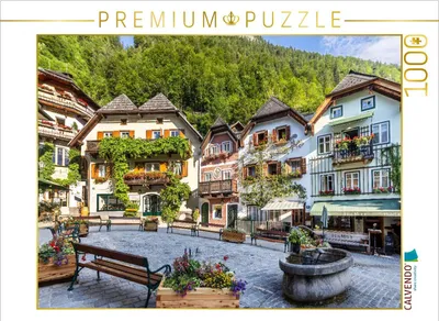 Produktbild von CALVENDO Puzzle Historischer Marktplatz von Hallstatt | 1000 Teile Lege-Größe 64 × 48 cm Foto-Puzzle für glückliche Stunden