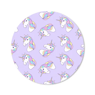 Produktbild von MuchoWow® Mauspad Mousepad Einhorn - Pastell - Muster 50x50 cm - Mousepads - Maus Mat - Pad - Mausunterlage - Vinyl