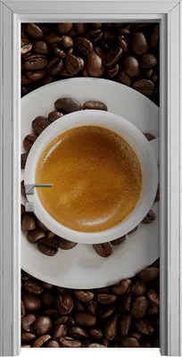 Produktbild von Tür Selbstklebende 90x210 cm Türfolie Türtapete Klebefolie - Kaffee Bohne Espresso