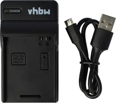 Produktbild von vhbw USB-C Ladegerät kompatibel mit Sony DCR-HC1000, DCR-IP1, DCR-IP1K, DCR-IP210E, DCR-IP220, DCR-IP210 Kamera - Ladeschale + USB-C Kabel Ladeanzeige