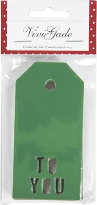 Produktbild von Geschenkanhänger GREEN To You 5x10cm 15pcs
