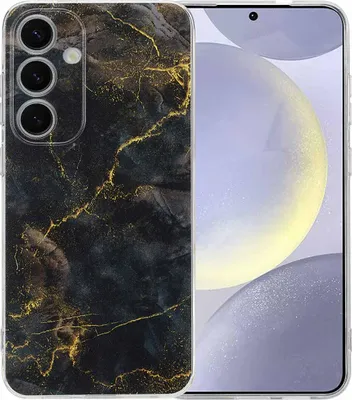 Image de étui design imoshion pour le Samsung Galaxy S25 Plus - Marbre noir