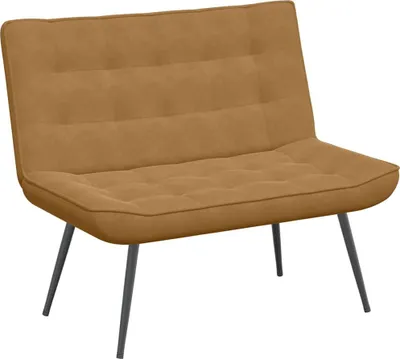 Imagen del producto de vidaXL Banco tapizado en terciopelo, color marrón, 110x74x84 cm