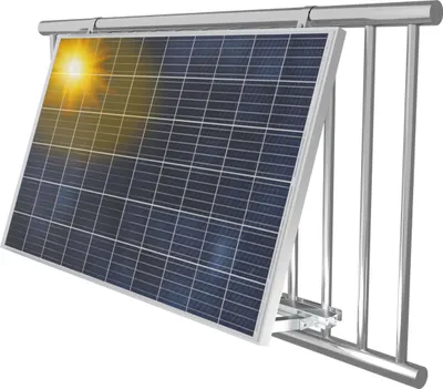 Produktbild von Balkon Halterung Solarpanel Solarmodul PV Modul Befestigung ohne Bohren Balkonhalterung