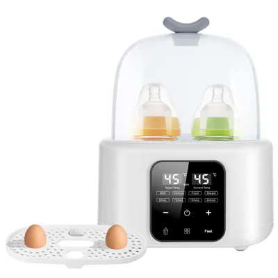 Produktbild von 6-in-1 Baby Flaschenwärmer mit Temperaturkontrolle & Digital-Display – Schnelles Aufheizen von Muttermilch & Babymilch, Milchwärmer & Sterilisator