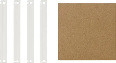 Produktbild von shelfplaza HOME 45x45 cm Fachboden-Set in weiß für HOME Schwerlastregale