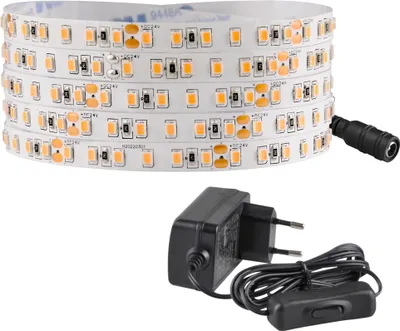 Obrázek produktu pro Sada LED pásků 24V 3m IP20 2700K napájení, vypínač 319159 Polux
