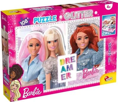 Image de Just Entertainment Barbie glitter puzzle 108 pieces Amis pour la vie ! (108) (U)