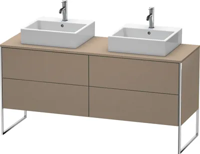 Produktbild von Waschtischunterbau XSQUARE 778x1600x548mm, für 2 Becken leinen leinen