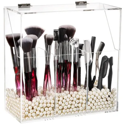Produktbild von Makeup Pinselhalter mit Staubdichtem Deckel