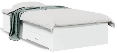 Obrázek produktu pro vidaXL Rám postele se zásuvkami bílý 90x190 cm materiál na bázi dřeva