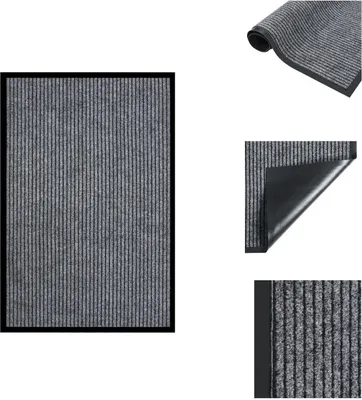 Obrázok produktu pre rohožka vidaXL Grey Striped 80x120 cm - Rohožky