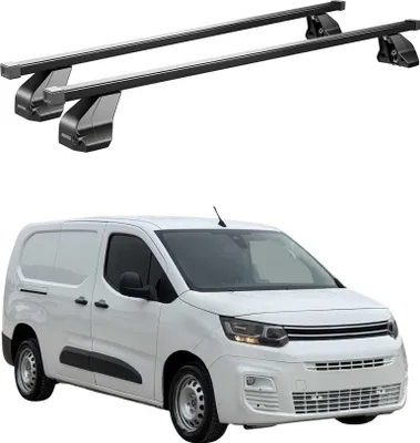 Produktbild von Menabo Dachträger Grundtäger für Citroen Berlingo 2018-2025 75kg Stahl Schwarz