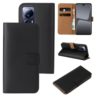 Produktbild von Handy Hülle für Xiaomi 13 Lite 5G Klapphülle Bookcase Flip Cover Handy Tasche Etui Farbe: Schwarz