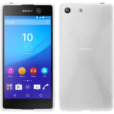 Produktbild von PhoneNatic Case kompatibel mit Sony Xperia M5 - clear Silikon Hülle X-Style + 2 Schutzfolien