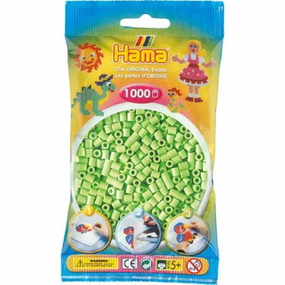 Produktbild von HAMA-Perlen Pastellgrün 1000Stück, 1Beutel