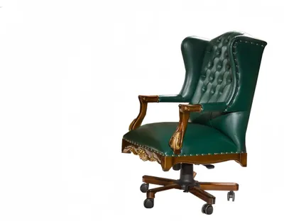 Zdjęcie produktu dla Biurko szefa Meble biurowe Stół 280 cm z skórzanym fotelem szefa 2-częściowy zestaw mebli