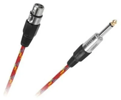 Immagine prodotto di Cavo microfono XLR femmina - 6.3 maschio, lunghezza 3 metri