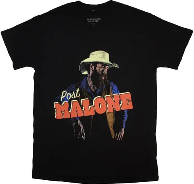 Produktbild von Post Malone - T-Shirt für Herren/Damen Uni RO13104 (L) (Schwarz)