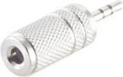 Image de shiverpeaks ®-BASIC-S--Adapter, prise jack stéréo 2,5mm sur prise jack stéréo 3,5mm, métal (BS57020-M)