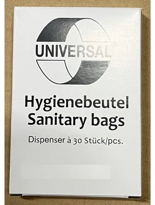 Obrázek produktu pro Hygienebeutel HDPE 80+70x250mm 30 St./Pack