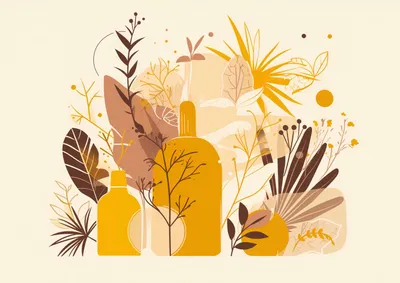 Immagine prodotto di Poster 42x29,7 cm Piante dorate