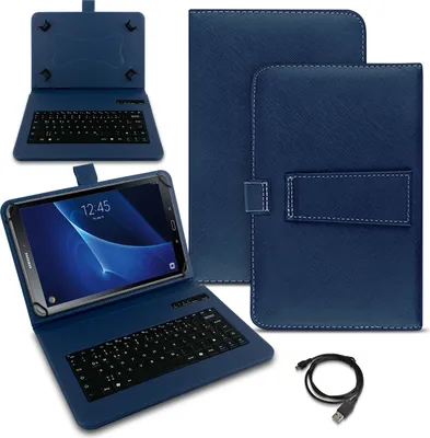 Produktbild von Schutzhülle Tastatur Samsung Galaxy Tab A 10.1 2016 Tablet Hülle Bluetooth CaseFarben:Blau