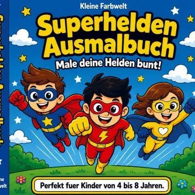 Produktbild von Superhelden Ausmalbuch