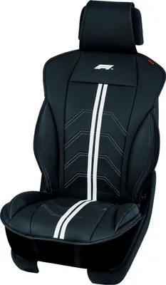Produktbild von Formula 1 10857 Auto Sitzbezüge Polychloropren (Neopren) Schwarz/weiß Vorne