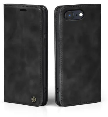 Produktbild von Handy Hülle für Apple iPhone 17e Klapphülle Bookcase Flip Cover Handy Tasche Etui Farbe: Schwarz