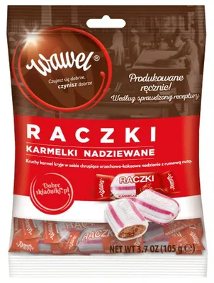 Produktbild von Wawel "Raczki" Gefüllte Karamellbonbons 105g