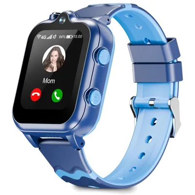 Produktbild von Smartwatch Kinder, mit GPS und Telefonfunktionen 4G WiFi Kinder Smartwatch, 2 Kameras, Abdichtung, SOS-Schulmodell KinderUhr