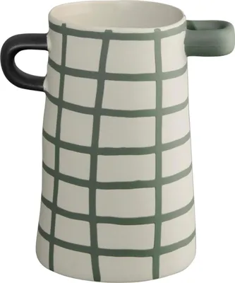 Produktbild von ASA rayu Vase grün kariert 17cm