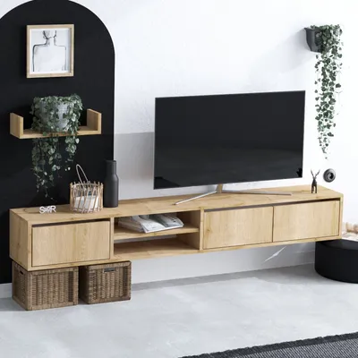Produktbild von Skye Decor, Heka- HekaMRD, Saphireich, TV-Schränke, 12x40x15 cm, 100% Melaminbeschichtete Partikelplatte