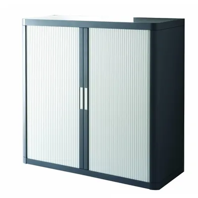 Produktbild von Paperflow EE000060 Rolladenschrank easyOffice 1-Meter Schrank, inklusive 2 Fachböden grau/anthrazit