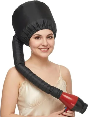 Imagen del producto de Casco para secar el cabello, gorro ajustable, manguera de 85 cm, difusor para secador de pelo