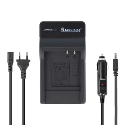 Produktbild von 2in1 KFZ + Netz Ladegerät kompatibel mit Akku Pentax D-Li106