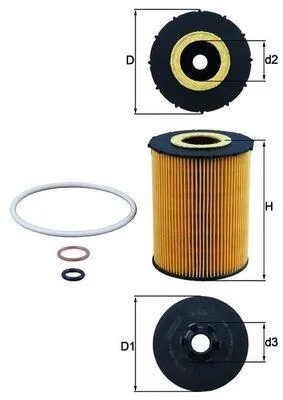 Obrázok produktu pre Olejový filter KNECHT OX 636D