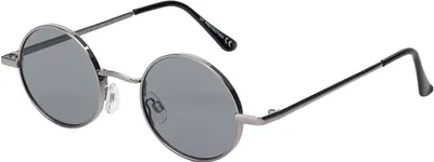 Produktbild von Herren Sonnenbrille Rund Form Designer 80er Modern Urlaub Sommer Strand 30558 Grau/Silber