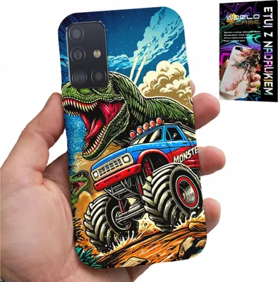 Produktbild von Gehäuse Für Samsung Galaxy M31S - Dinosaurier Im Monstertruck-Design Für Kinder