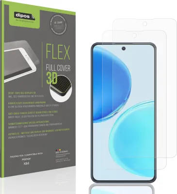 Produktbild von 2x Full Cover Schutzfolie matt für Honor X8d Panzerfolie Anti-Shock