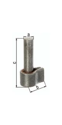Produktbild von GAH Alberts Kloben z.Anschweißen 20x50mm STA roh - 411022