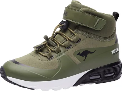Produktbild von KangaROOS KX-Hydro High-Top Kinder Uni Sneaker Wasserfest 18598 grün/schwarz , Schuhgröße:33 EU