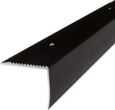 Produktbild von PROVISTON Treppenkante | 42 x 50 x 1000 mm | Treppenkantenprofil Treppenwinkel Winkelprofil Kombiwinkel Aluminium eloxiert Bronze Dunkel Gebohrt