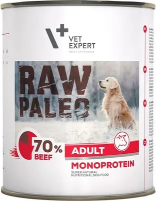 Produktbild von VetExpert Raw Paleo Rindfleisch Erwachsene Dose 800g