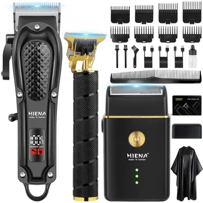 Image de Tondeuse barbe - Tondeuse à cheveux professionnelle - Sans fil - Noir